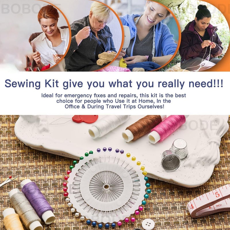 Bobode 130 PCS Paisley Printing Sewing Kit with All Sewing Supplies Accessories, Professional & Travel Sewing Set for Adults, Emergency Home Use - Image 5